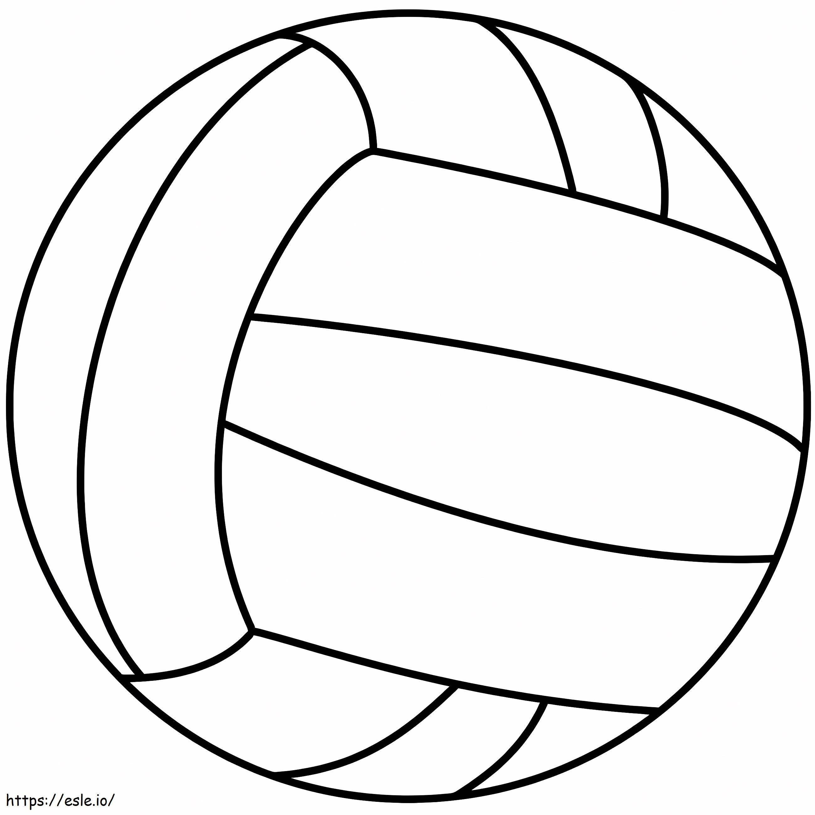 Coloriage Ballon de volley-ball à imprimer dessin