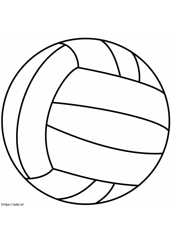 pelota de voleibol para colorear