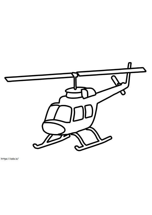 Uskomaton helikopteri värityskuva