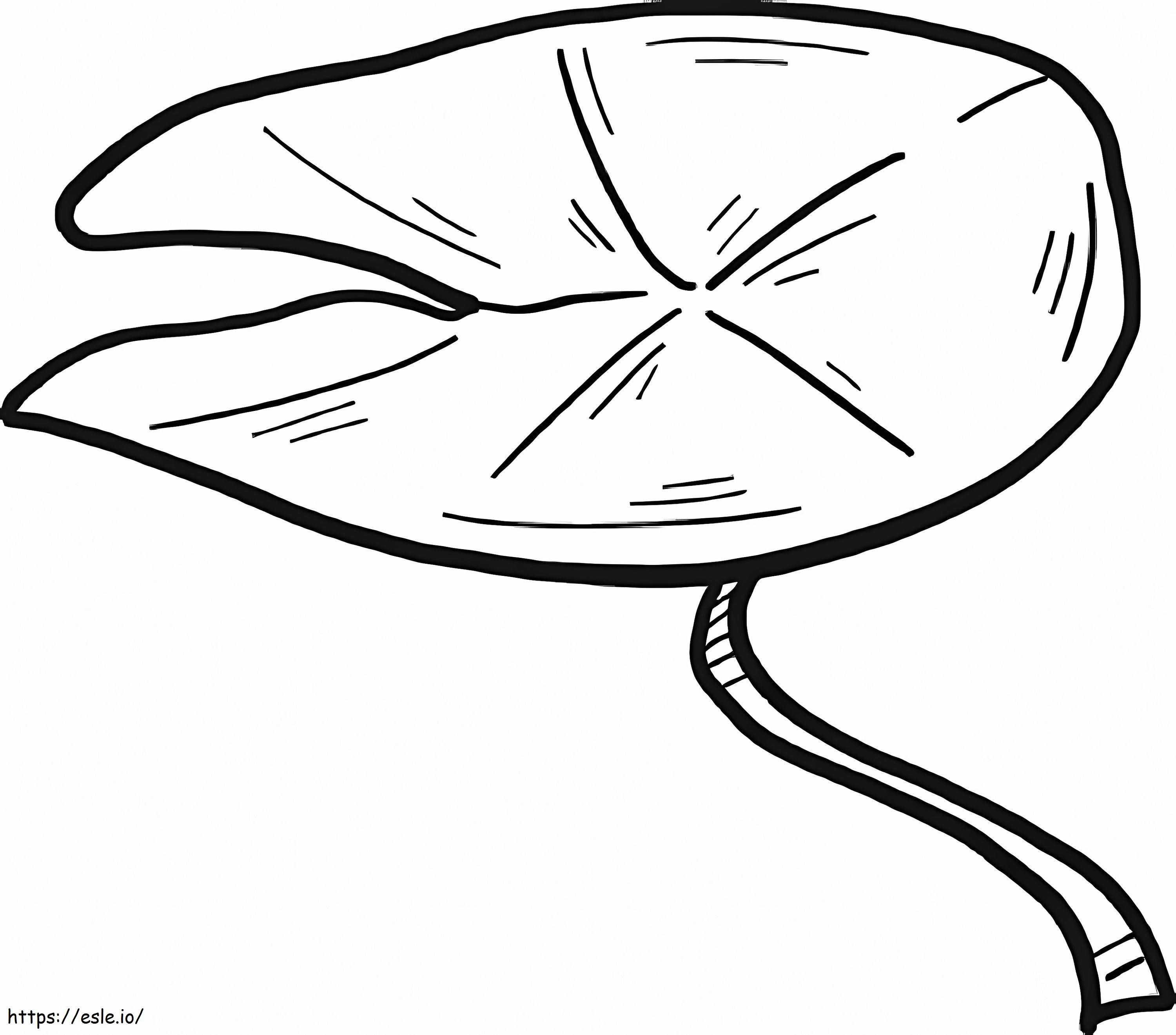 Normal Lily Pad coloring page
