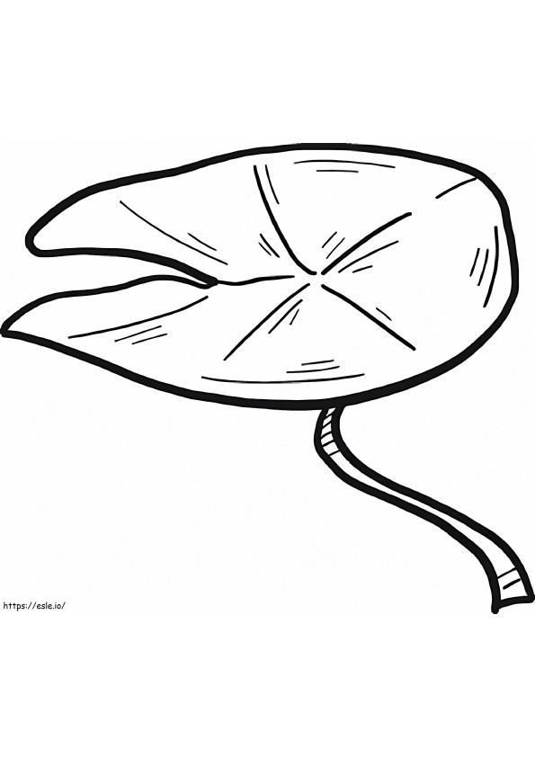 Normal Lily Pad coloring page