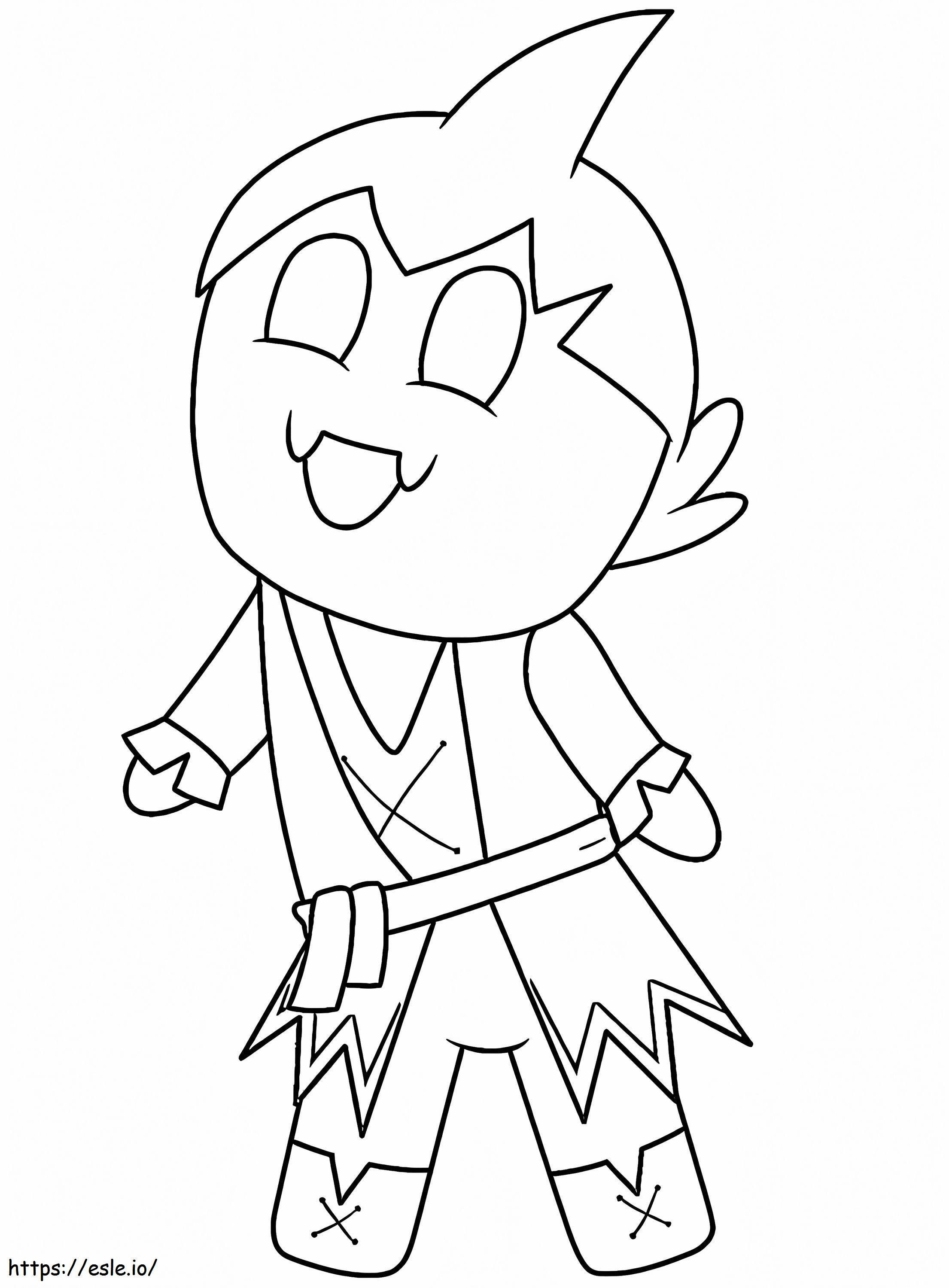 Cute Sorbet Shark Cookie Coloring Page