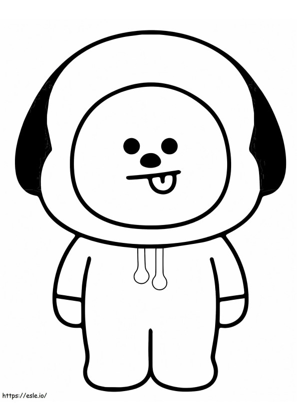 BT21 Chimmy coloring page