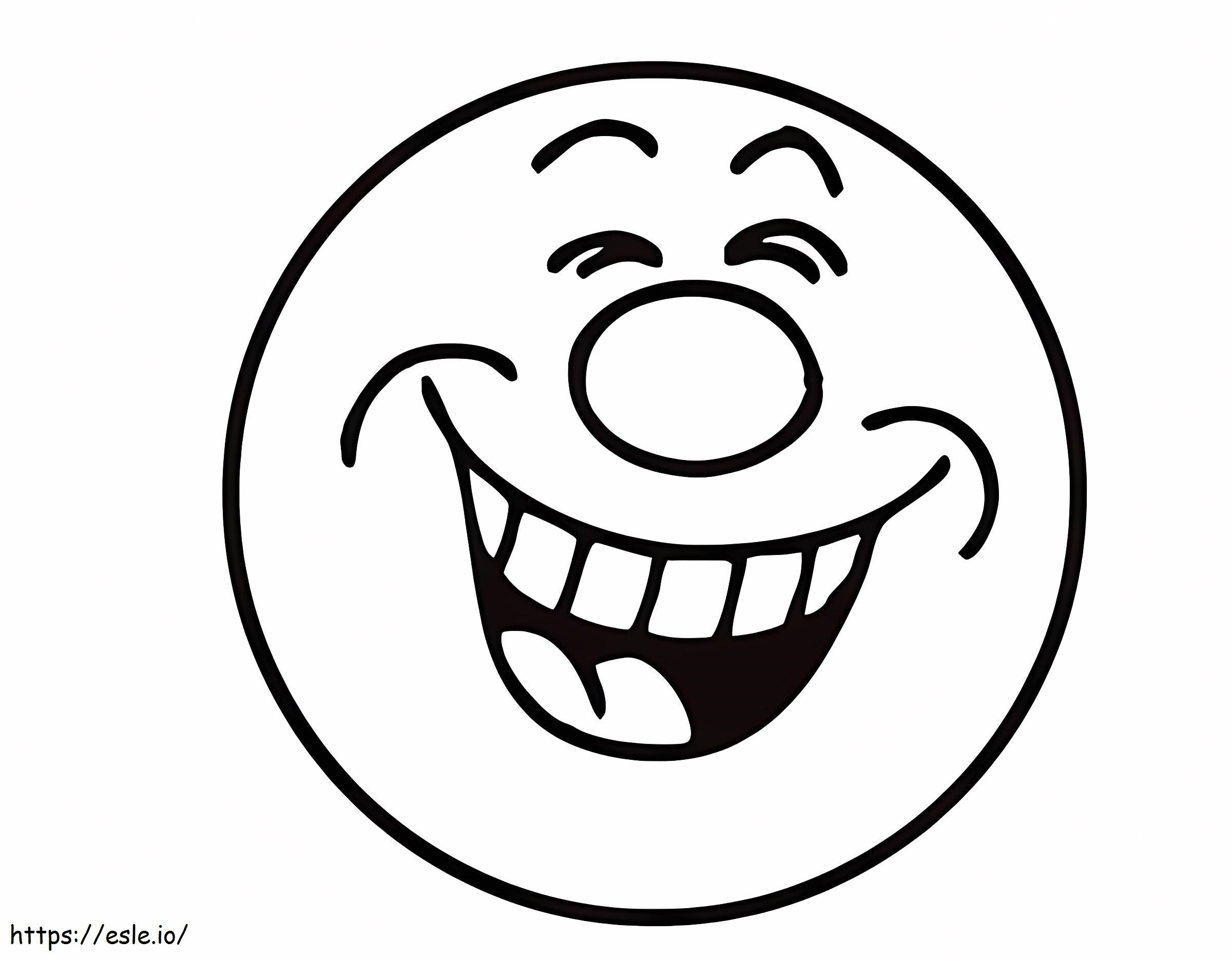 Adorable Smiling Face coloring page