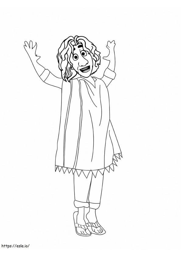 Happy Bruno Madrigal coloring page