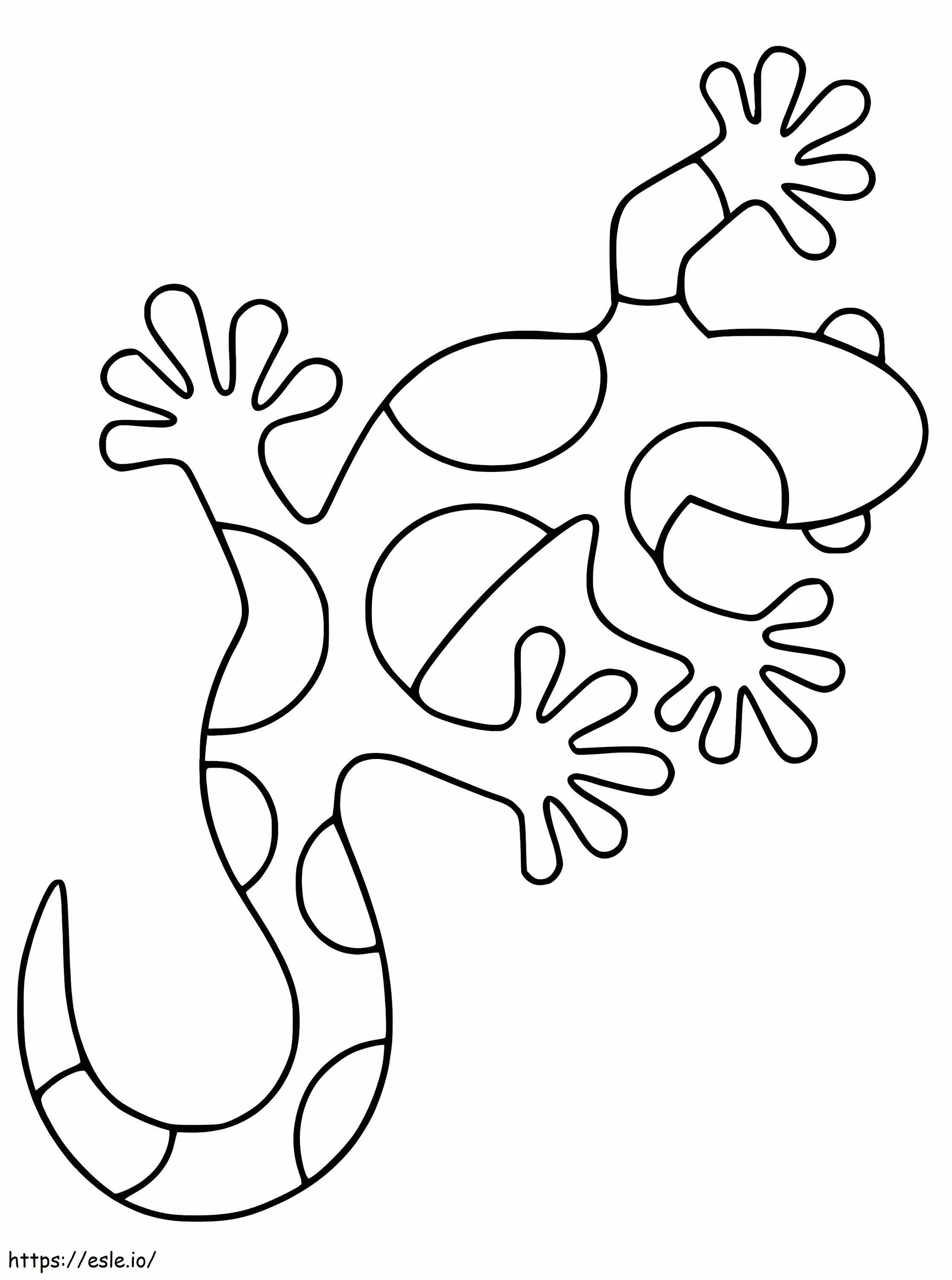 Gecko 5 coloring page
