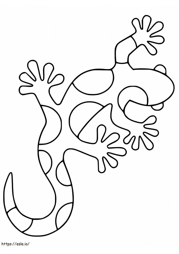 Coloriage Gecko 5 à imprimer dessin