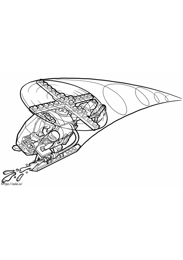 Lego Helicopter coloring page