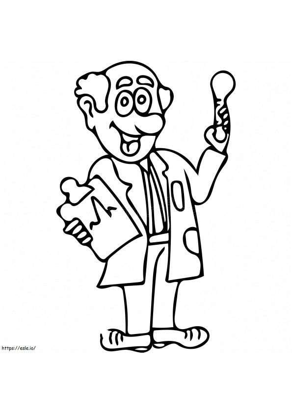 A Bald Doctor coloring page