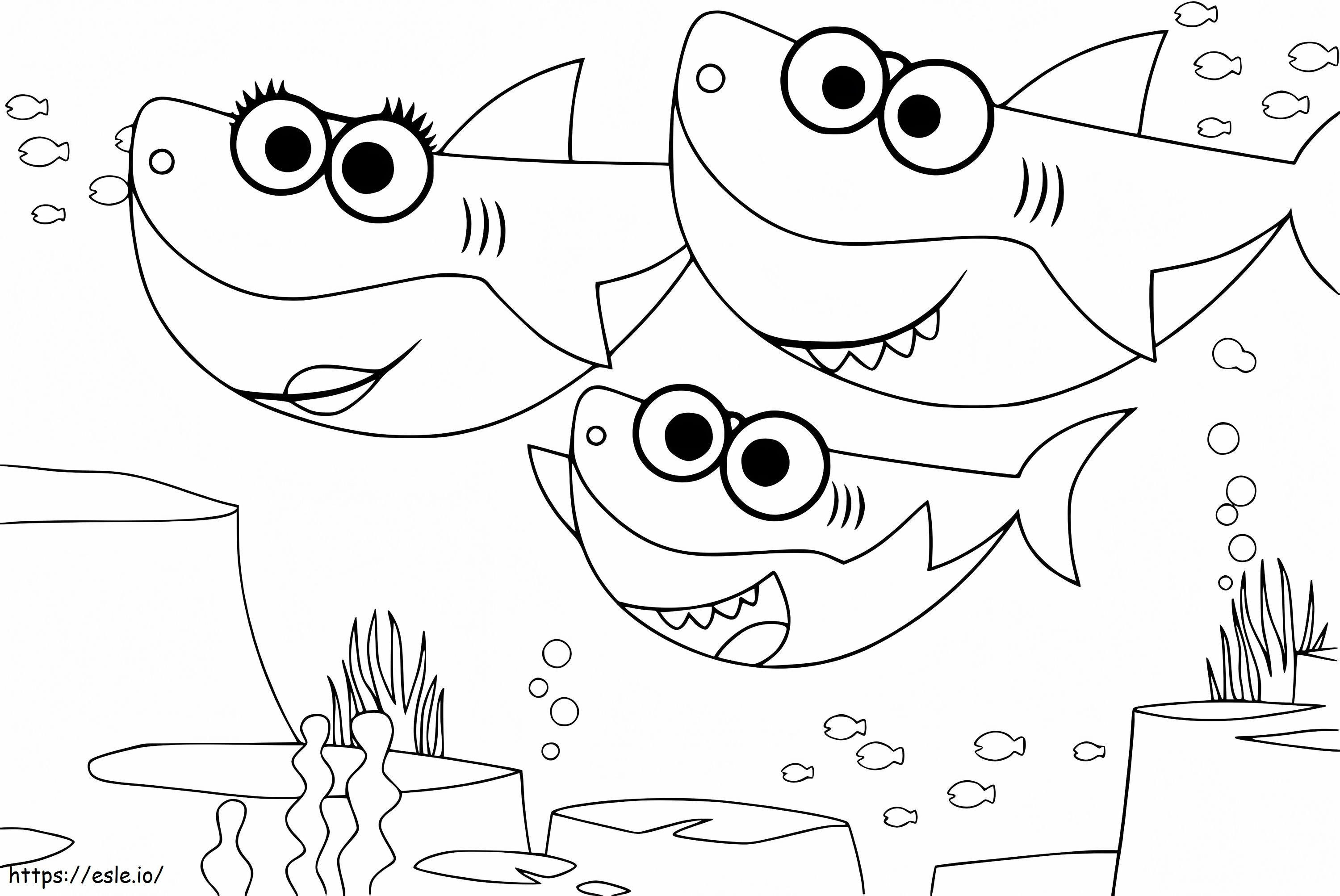 Baby Shark 7 coloring page