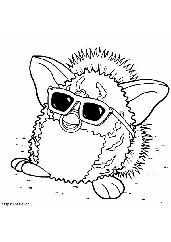 Furby Relaxing coloring page