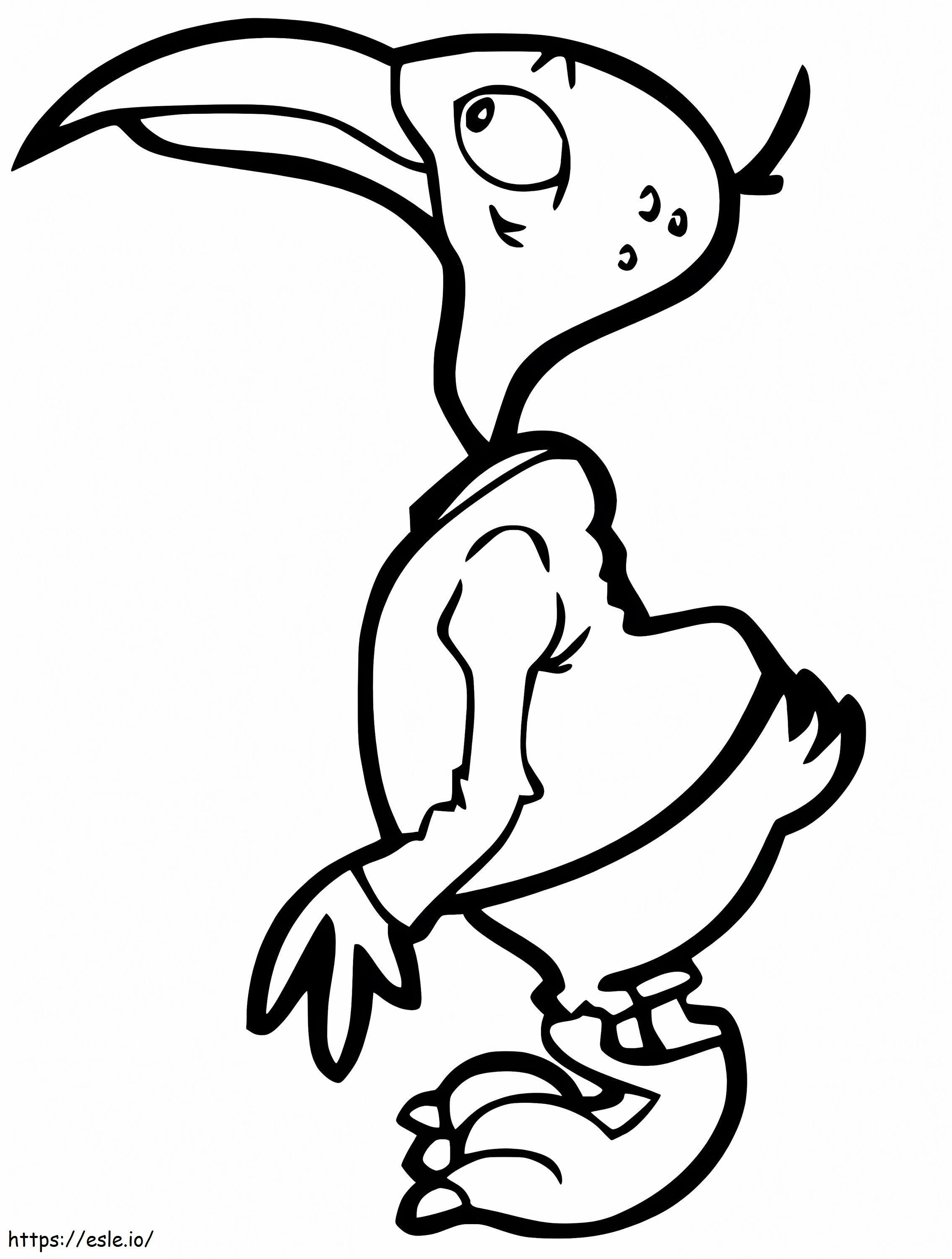Cartoon Vulture coloring page
