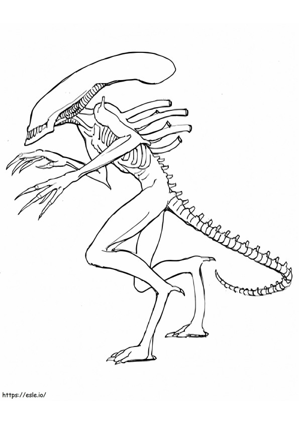 Scary Little Aliens coloring page