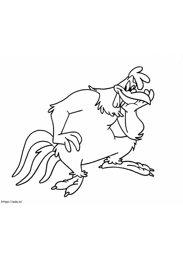 Foghorn Leghorn Thinking coloring page