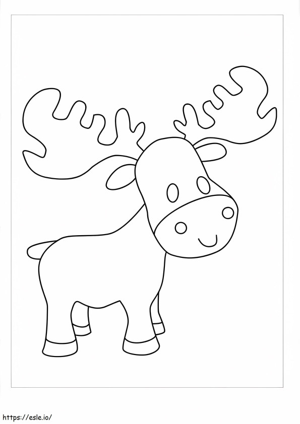 Baby Moose Smiling