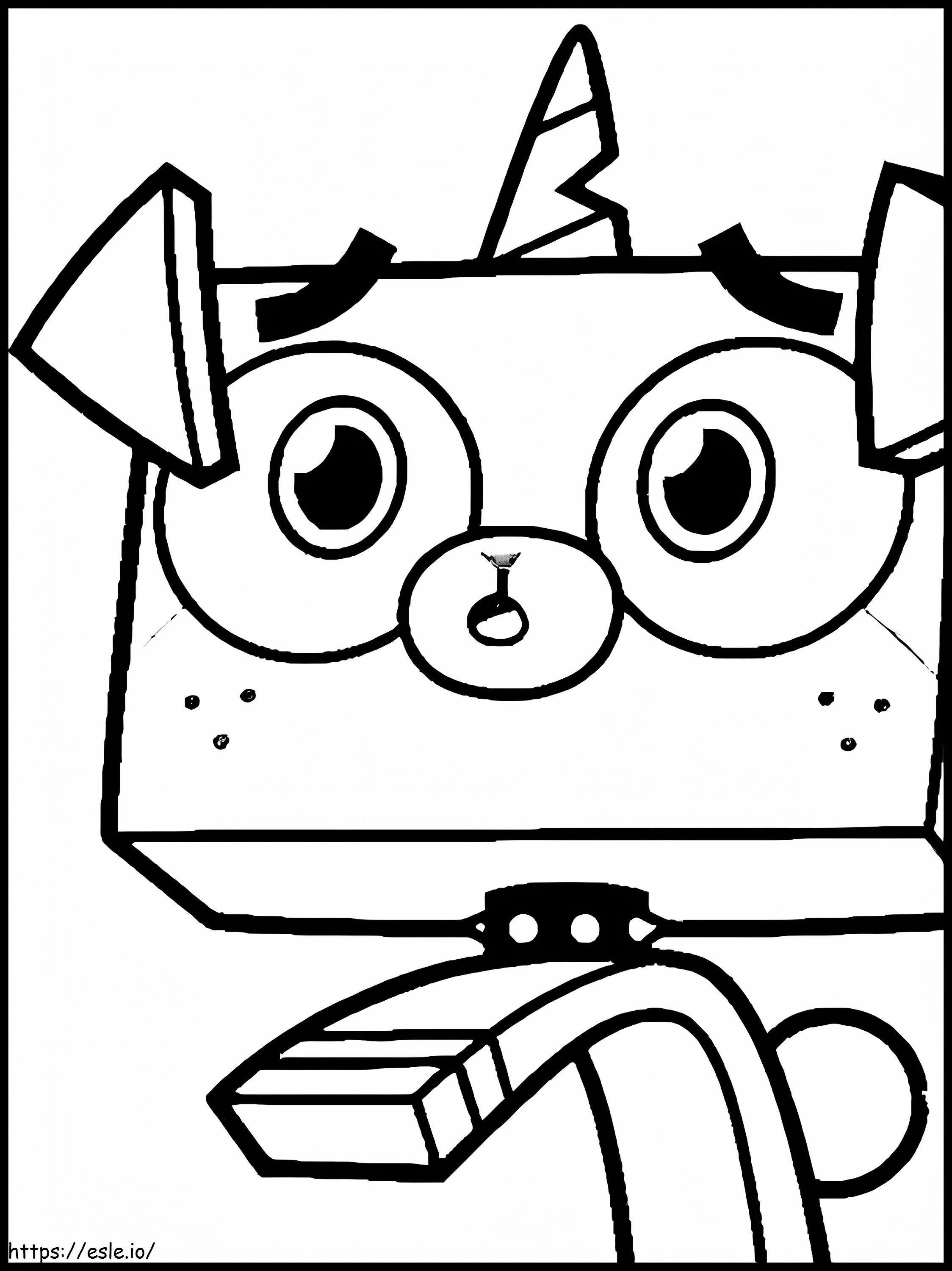Unikitty'S Puppy Friend To Color coloring page
