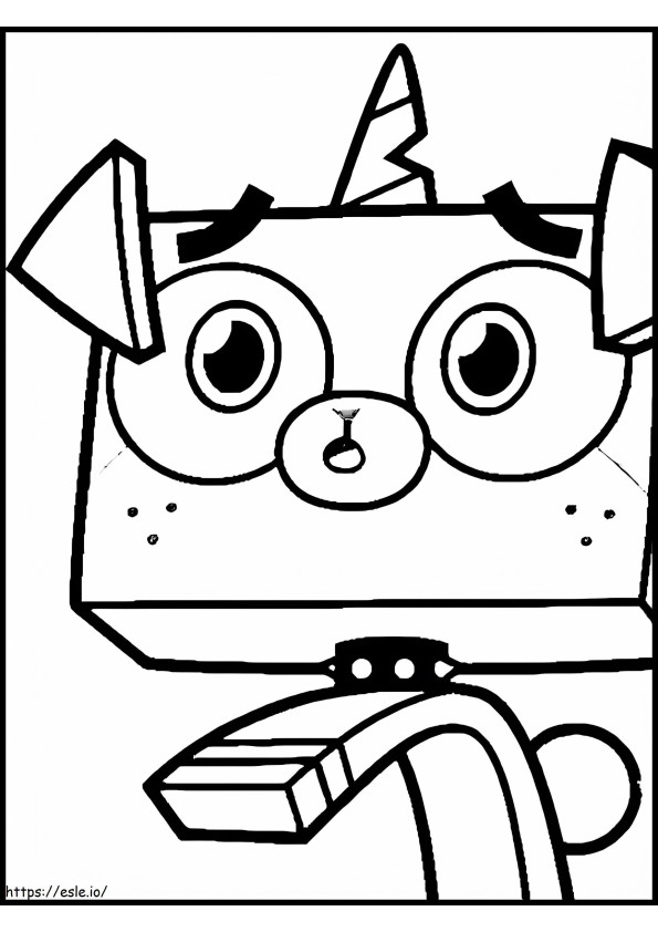 Unikitty'S Puppy Friend To Color coloring page