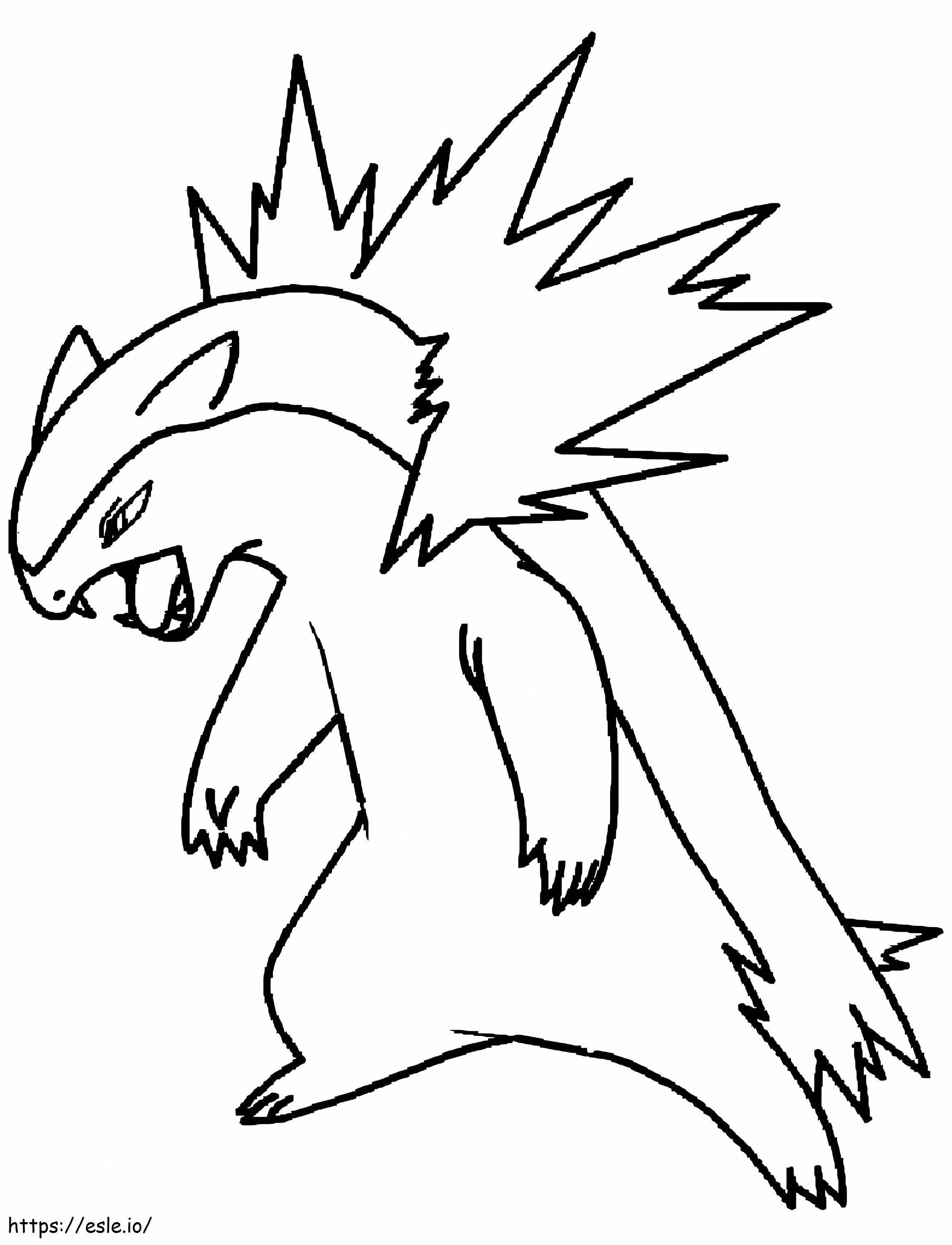 Typhlosion Gen 2 Pokemon coloring page