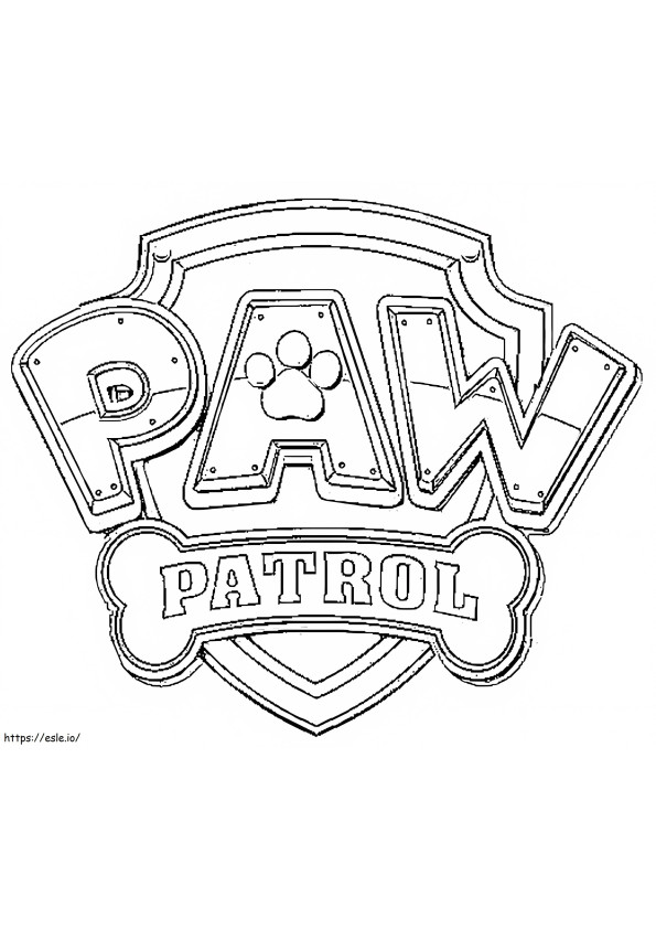 1526915815 Paw Patrol logó kifestő