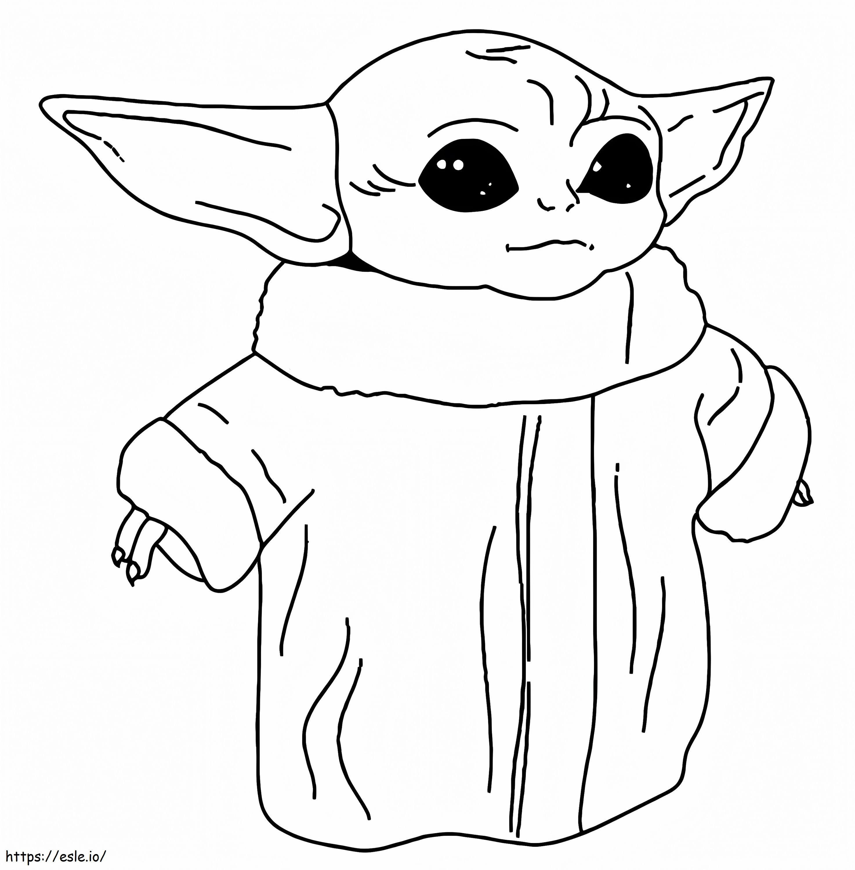 Vauva Yoda 2 värityskuva