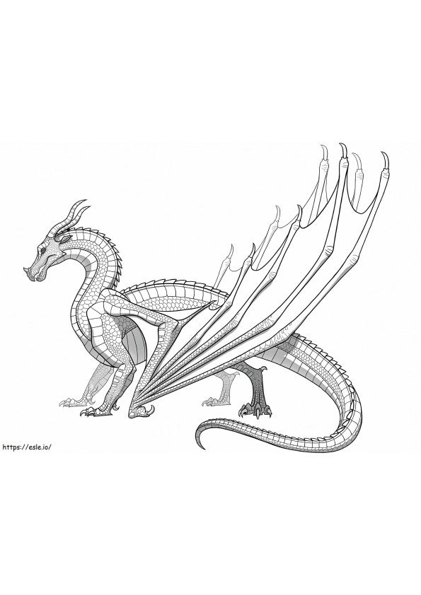 Coloriage 1598659787 Dragon Skywing des ailes de feu à imprimer dessin