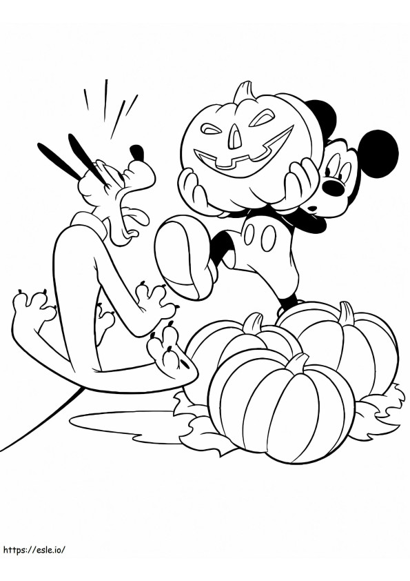 Mickey e Plutão no Halloween