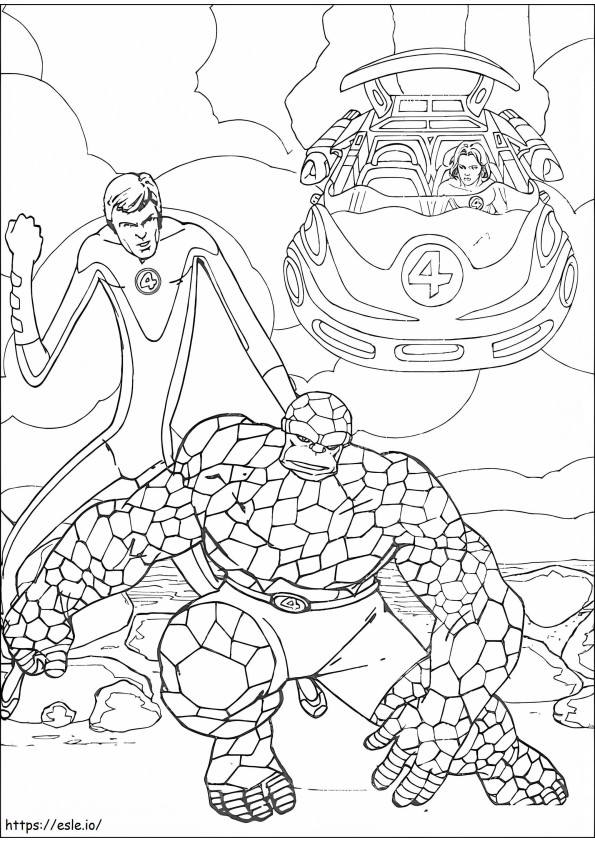 Fantastic Four 15 coloring page