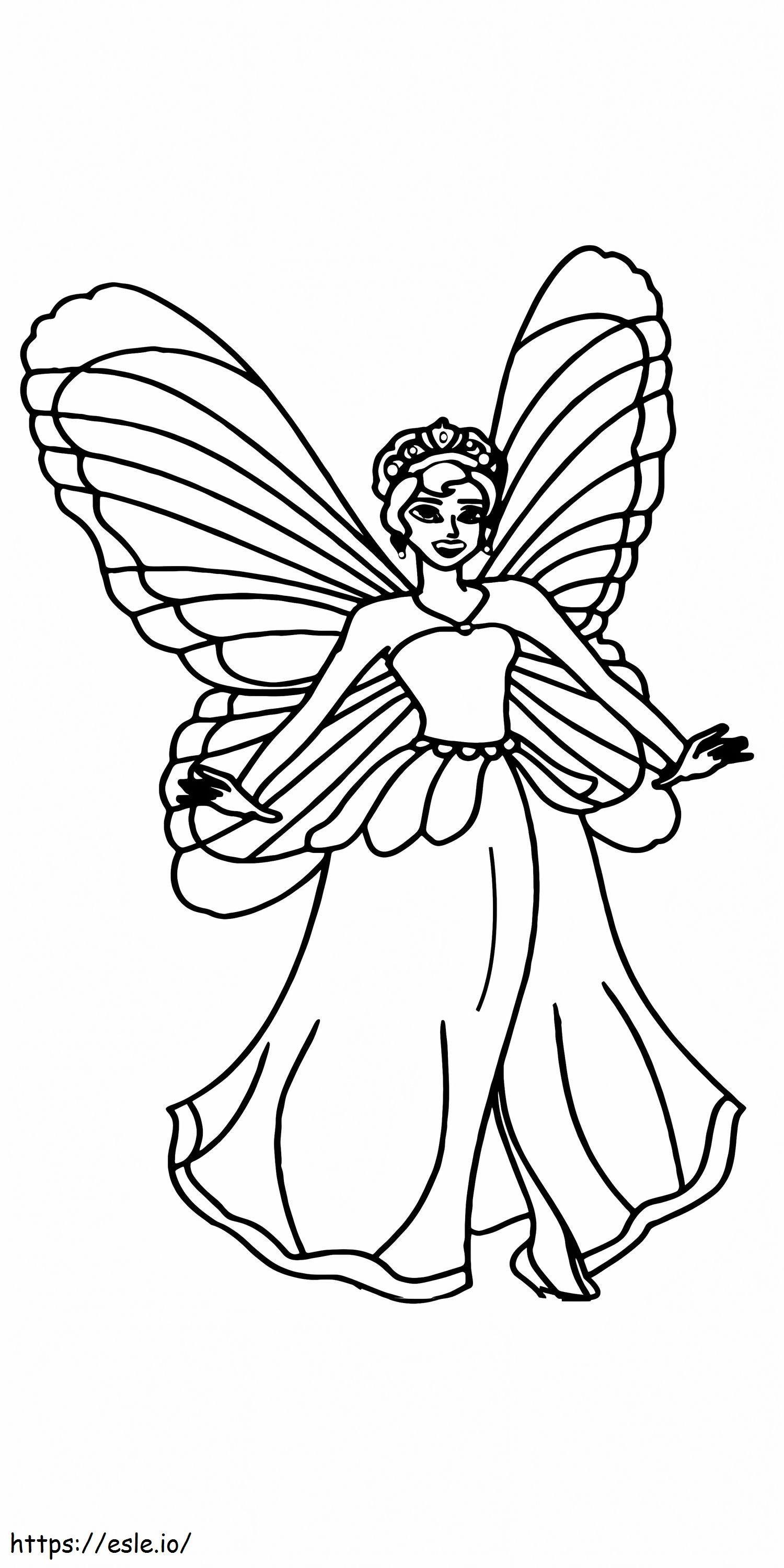 Fairy Princess Printable 6 coloring page