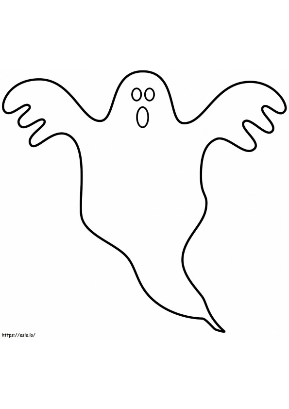 Basic Ghost coloring page