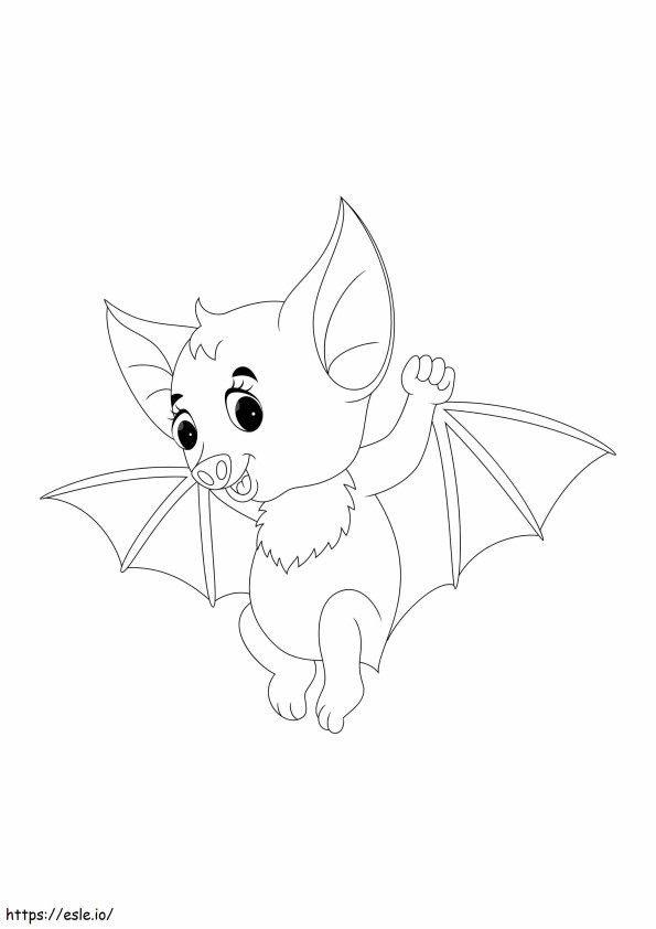 Morcego imprimível para colorir