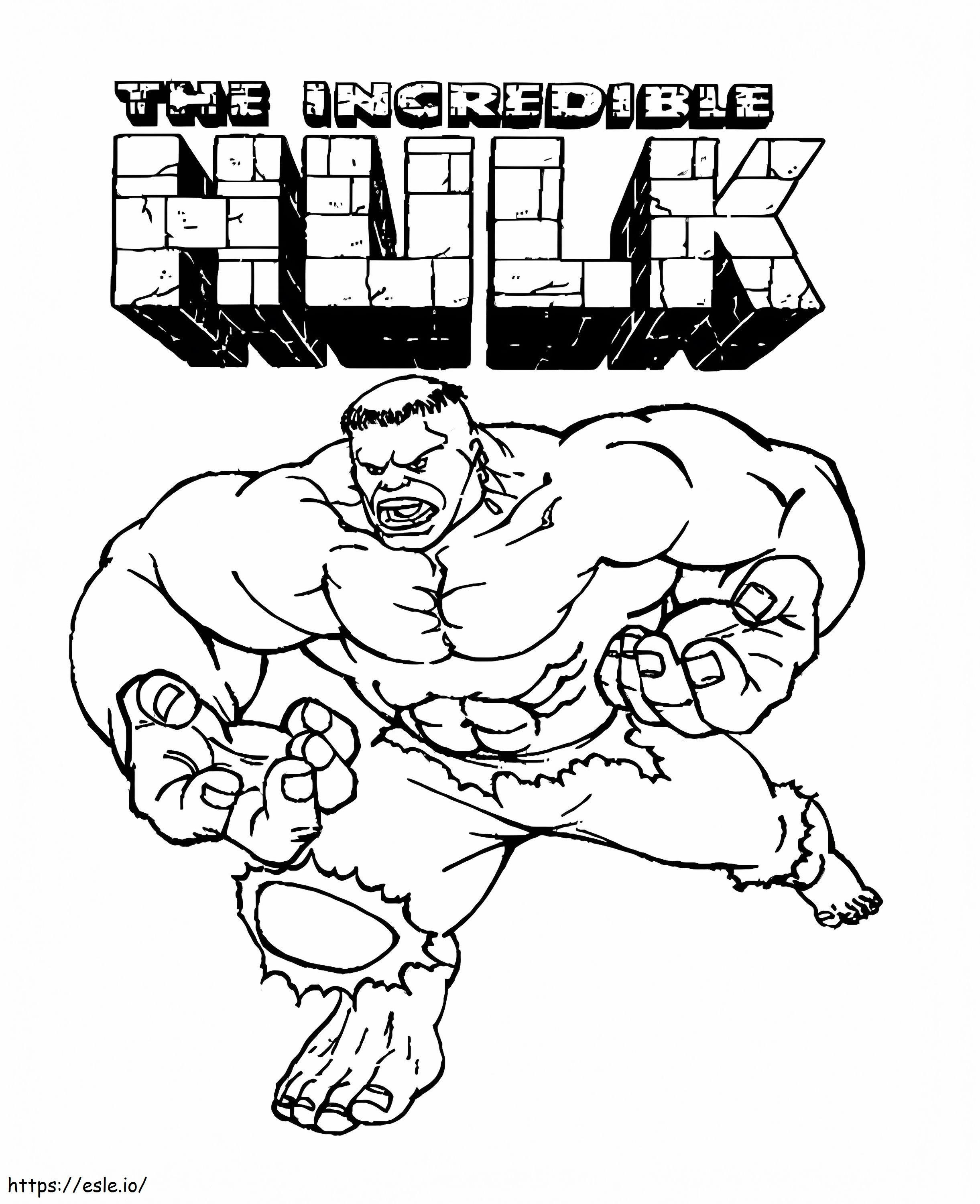 Hulk 3 Gambar Mewarnai