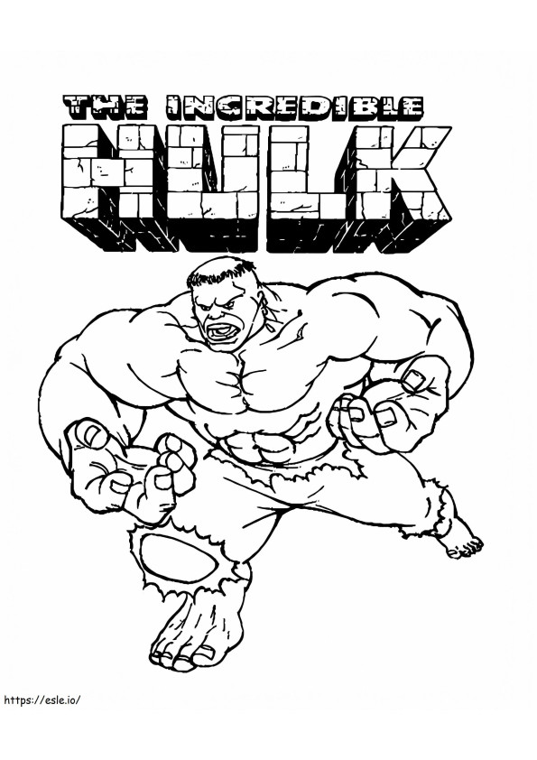 Hulk 3 para colorir