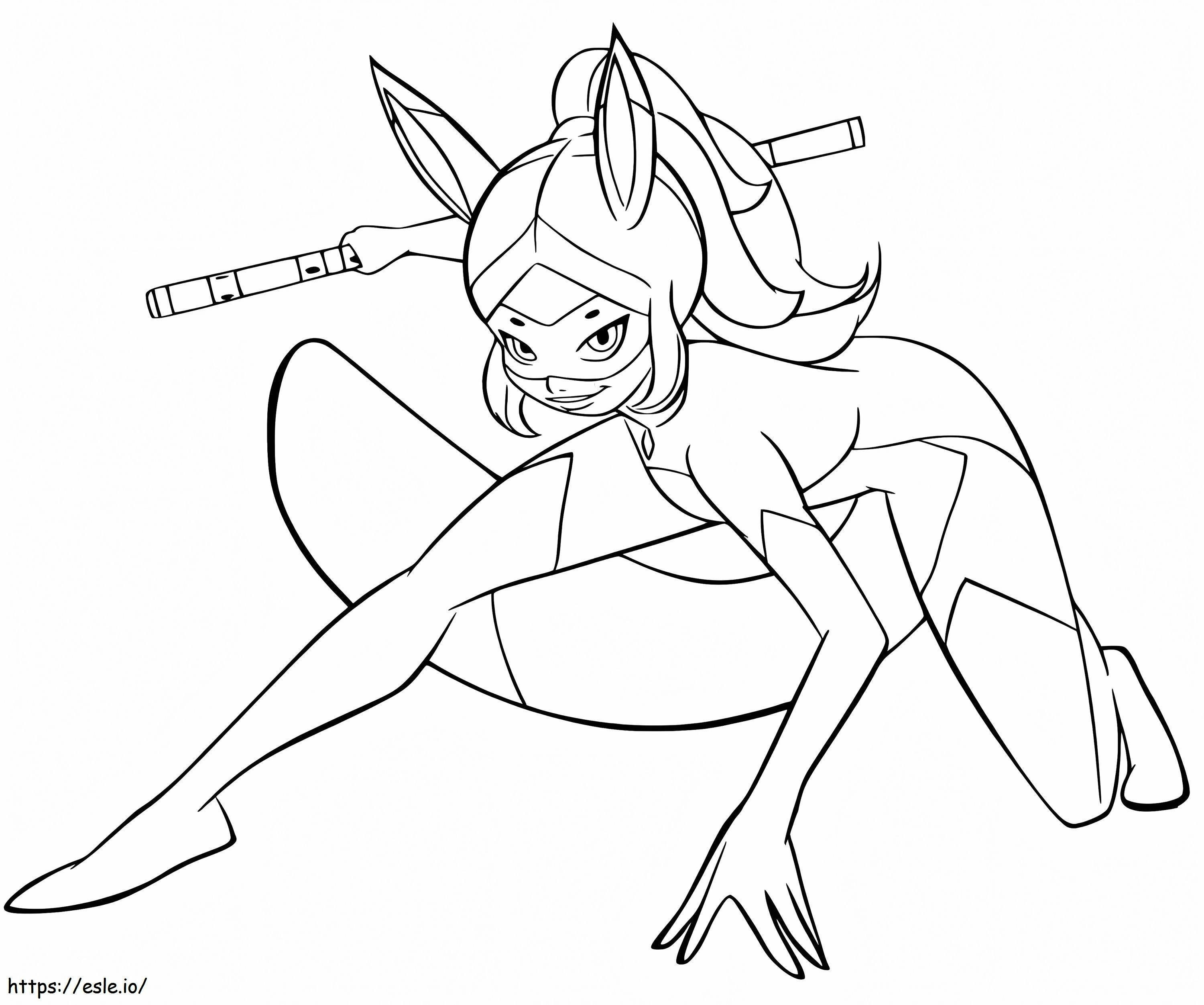 Cool Rena Rouge coloring page