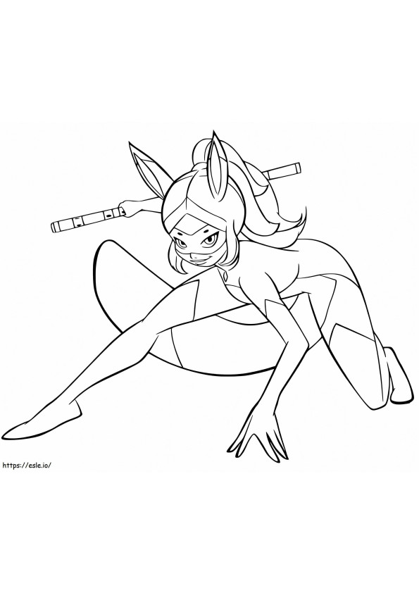 Cool Rena Rouge coloring page