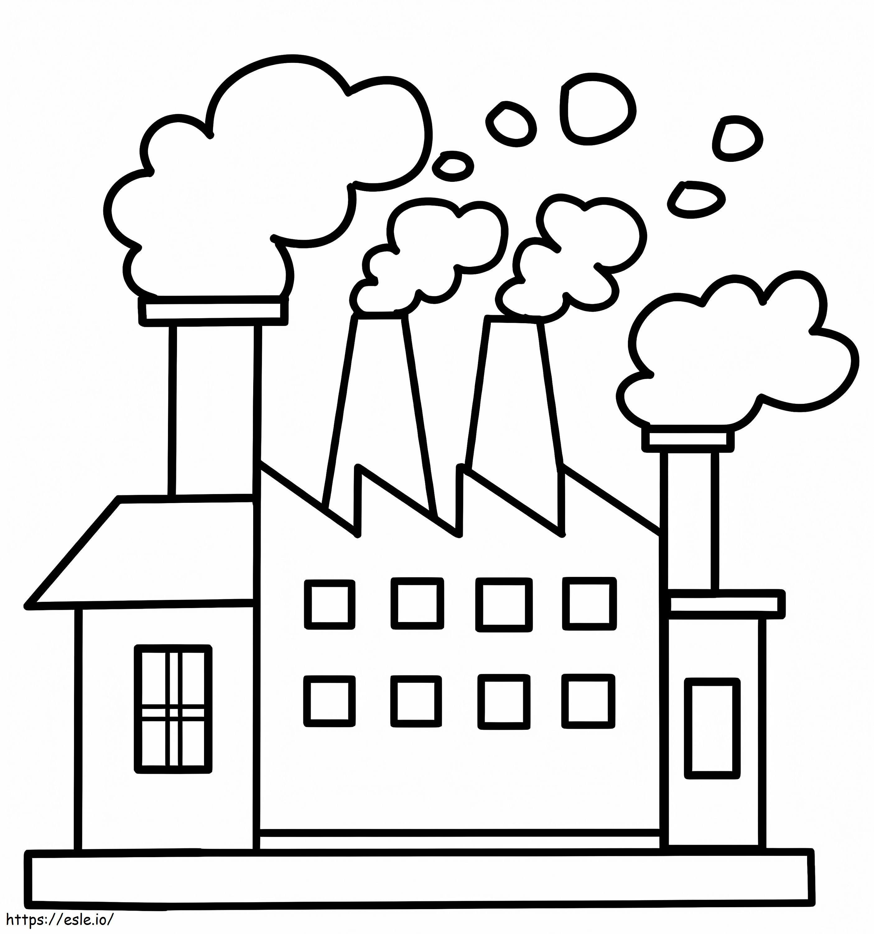 Factory 3 coloring page