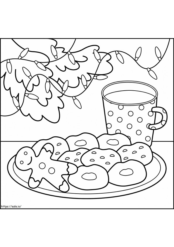 Christmas Cookies 2 coloring page