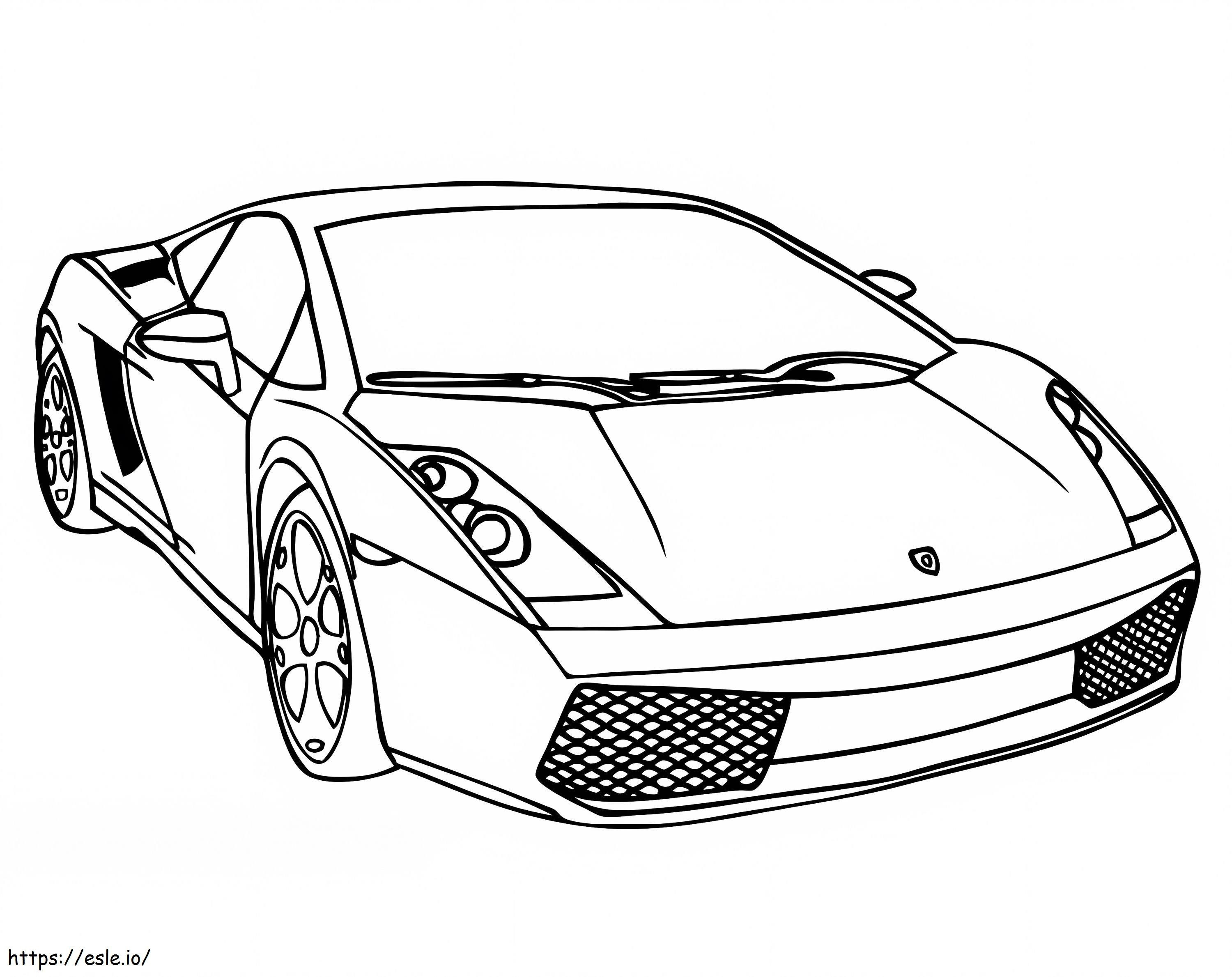 Coloriage Lamborghini 6 à imprimer dessin