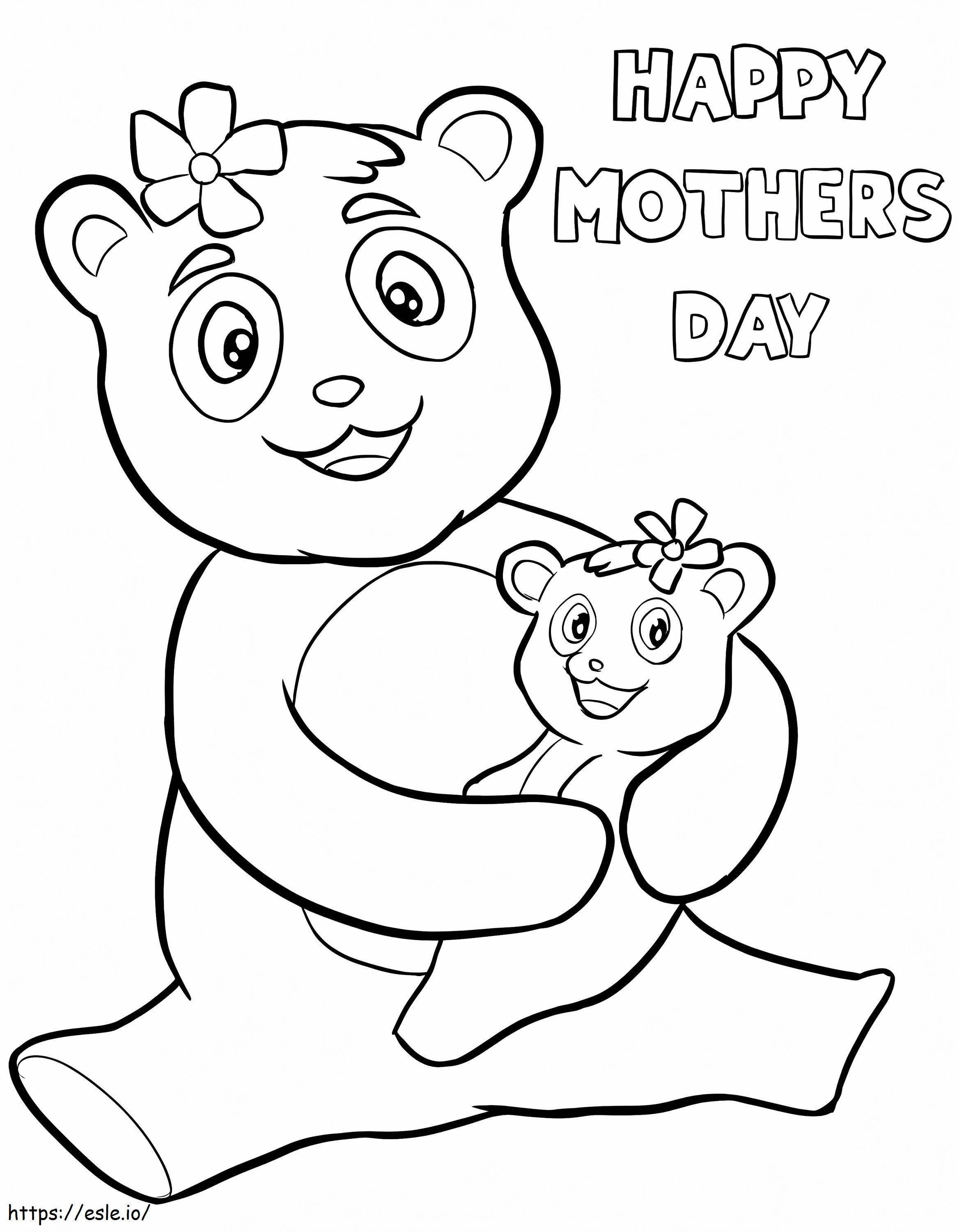 Coloriage Bonne fête des mères 6 à imprimer dessin