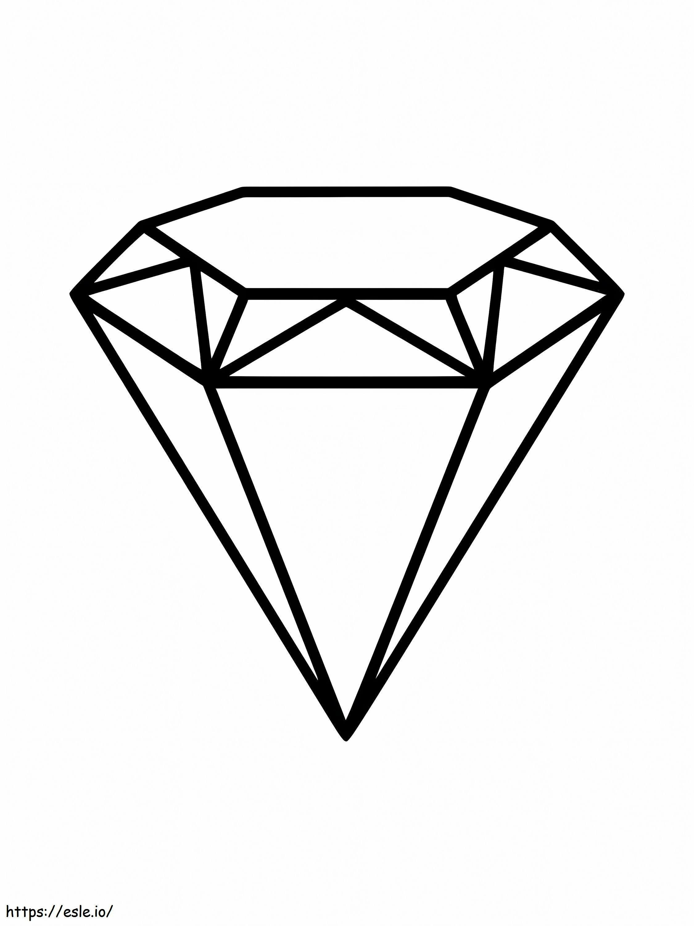 Diament kolorowanka