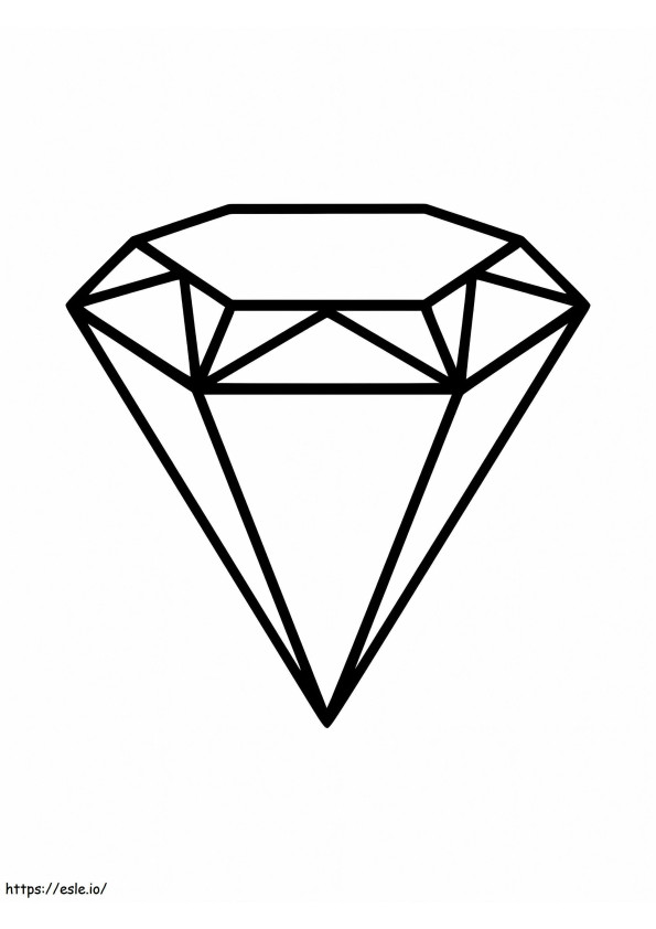 Een diamant kleurplaat