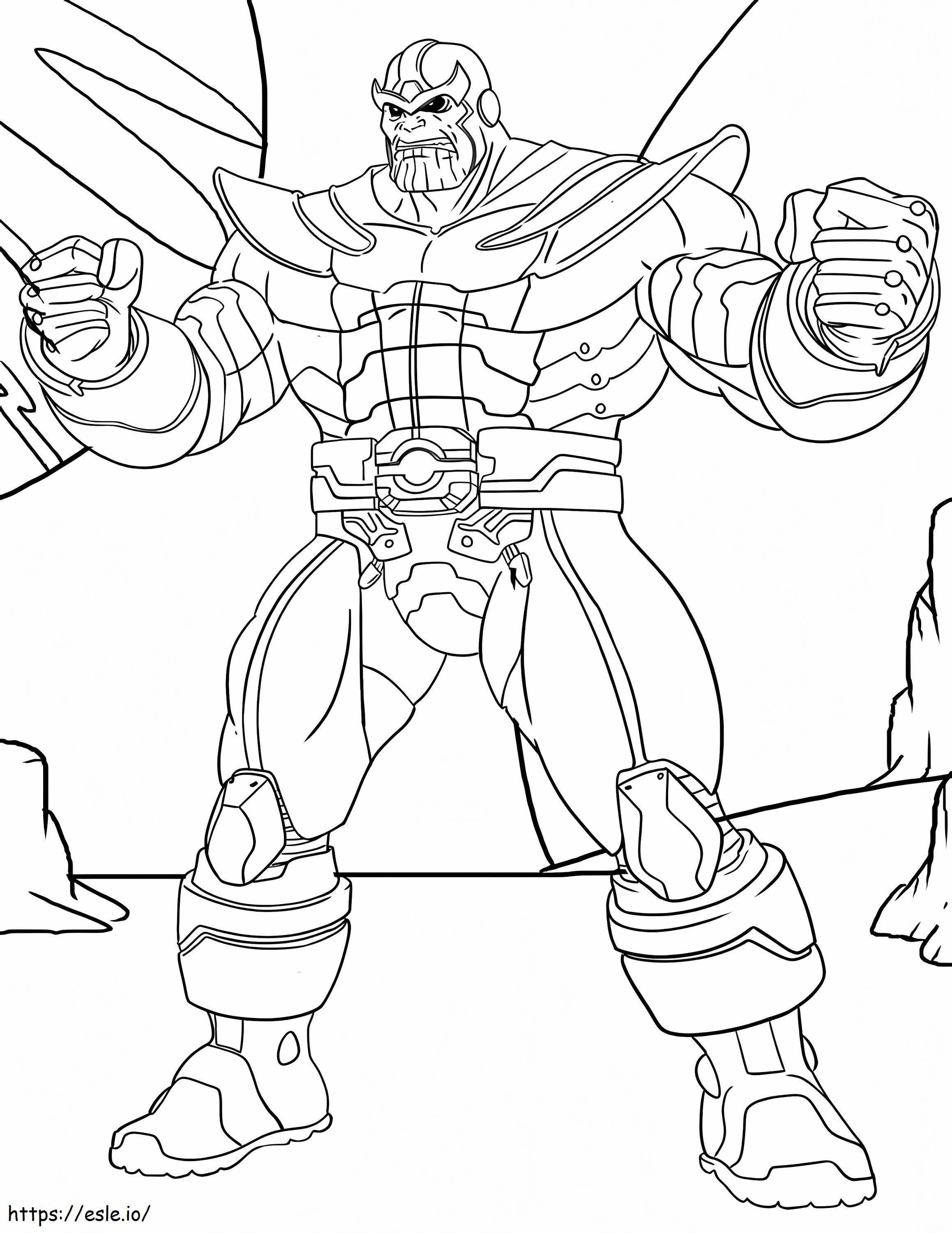 To Worship Thanos coloring page