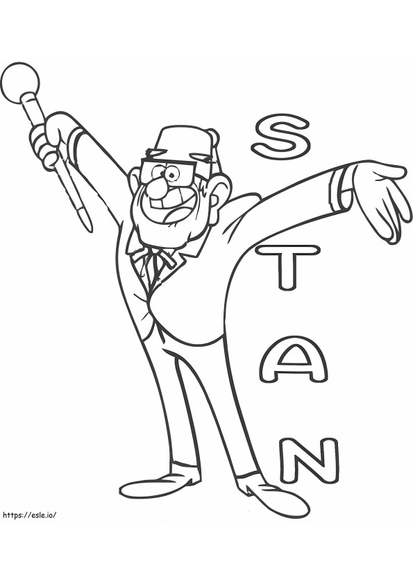 Stan Happy coloring page