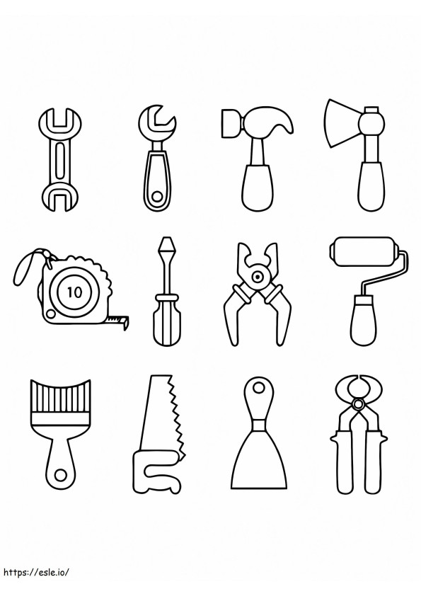 Icono de herramientas para colorear