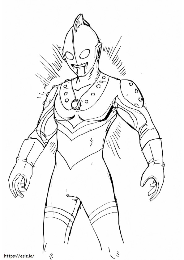 Ultraman 1 coloring page