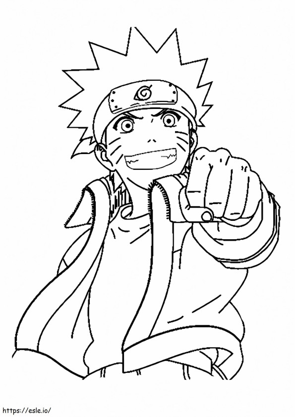 1526550748 The Naruto Uzumaki Coloring A4 coloring page