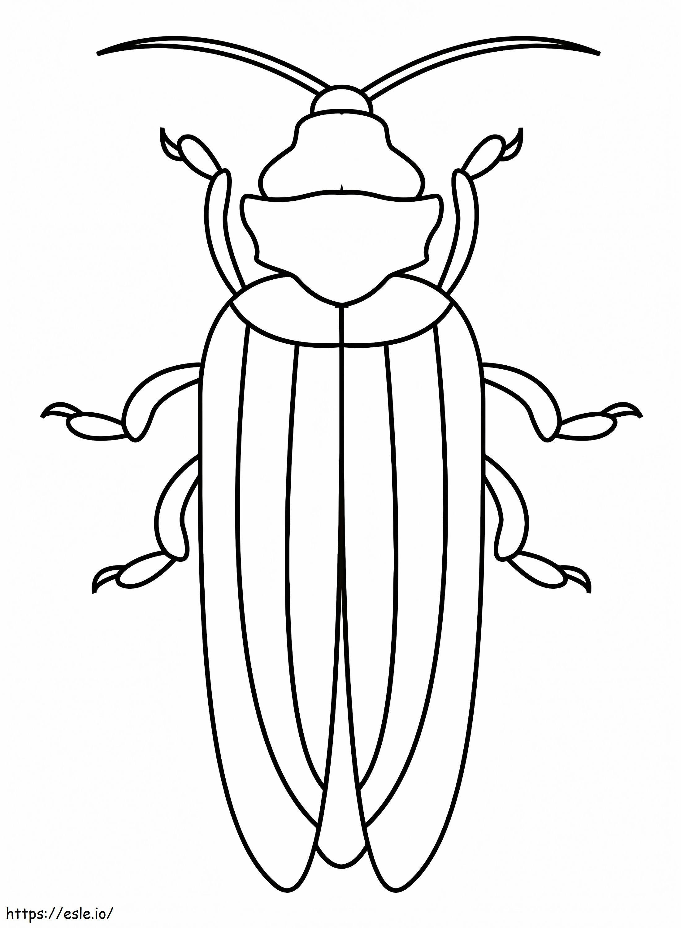 Gândacul liber de colorat