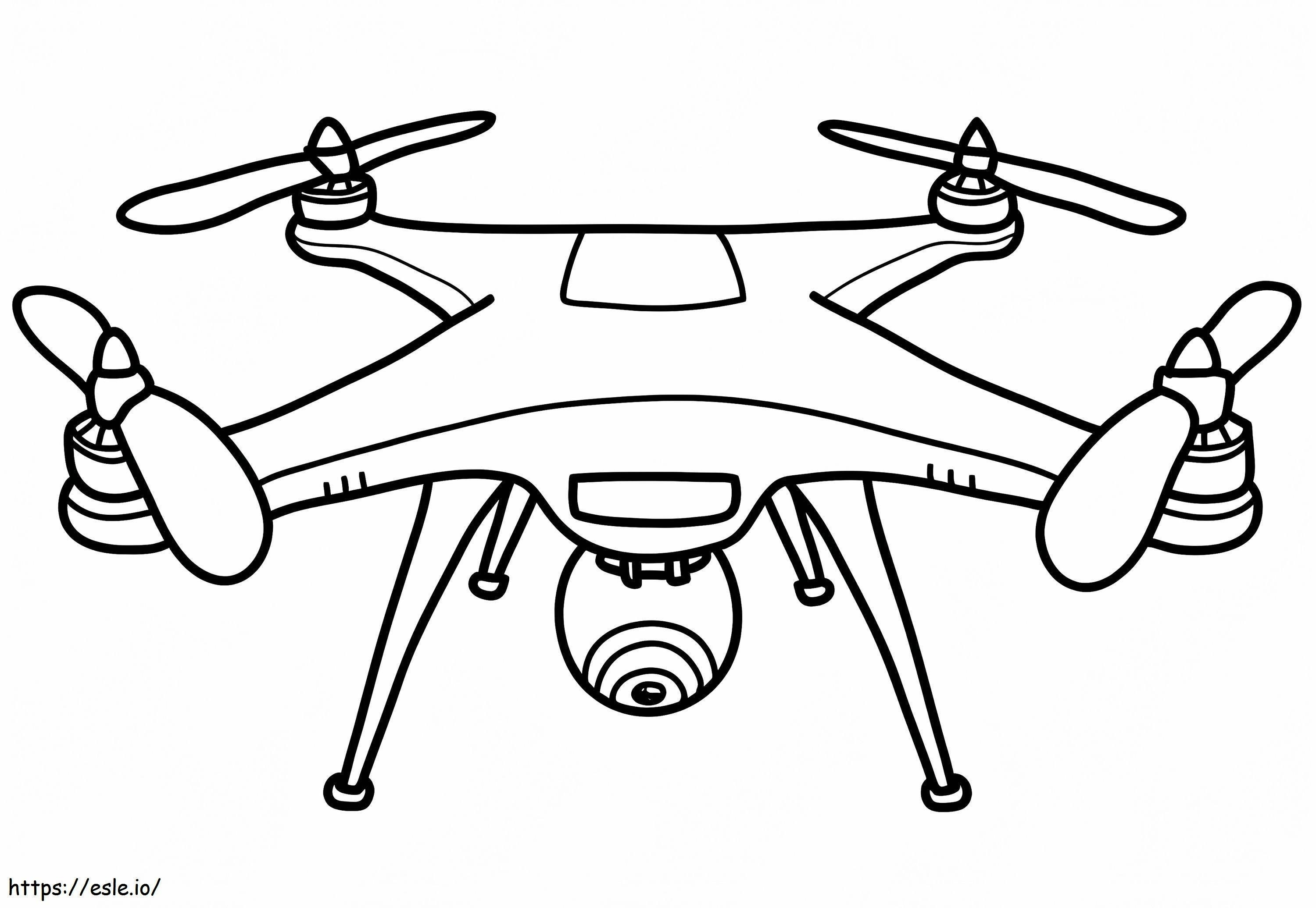 Drone With Camera coloring page