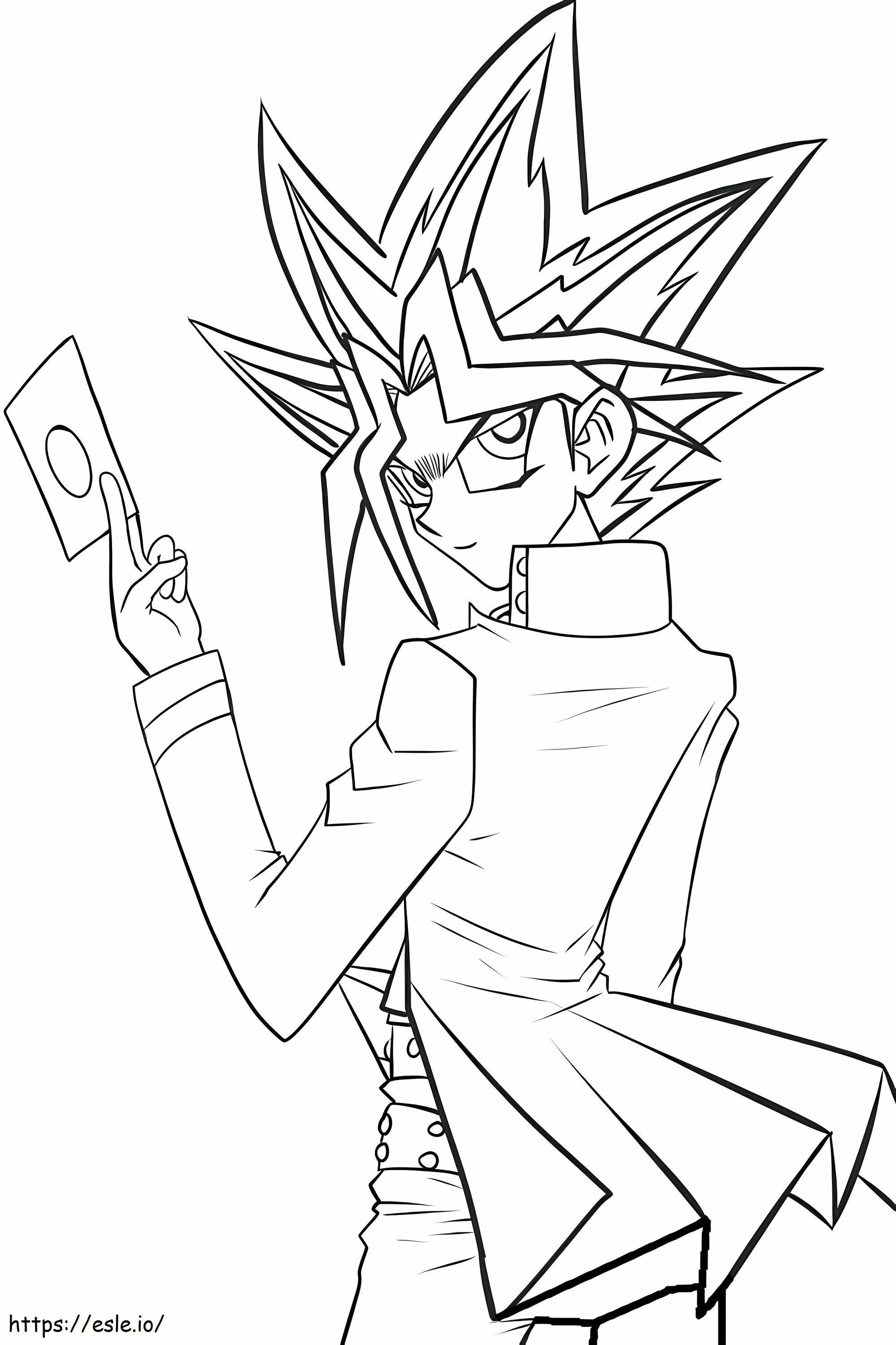 Yu Gi Oh coloring page