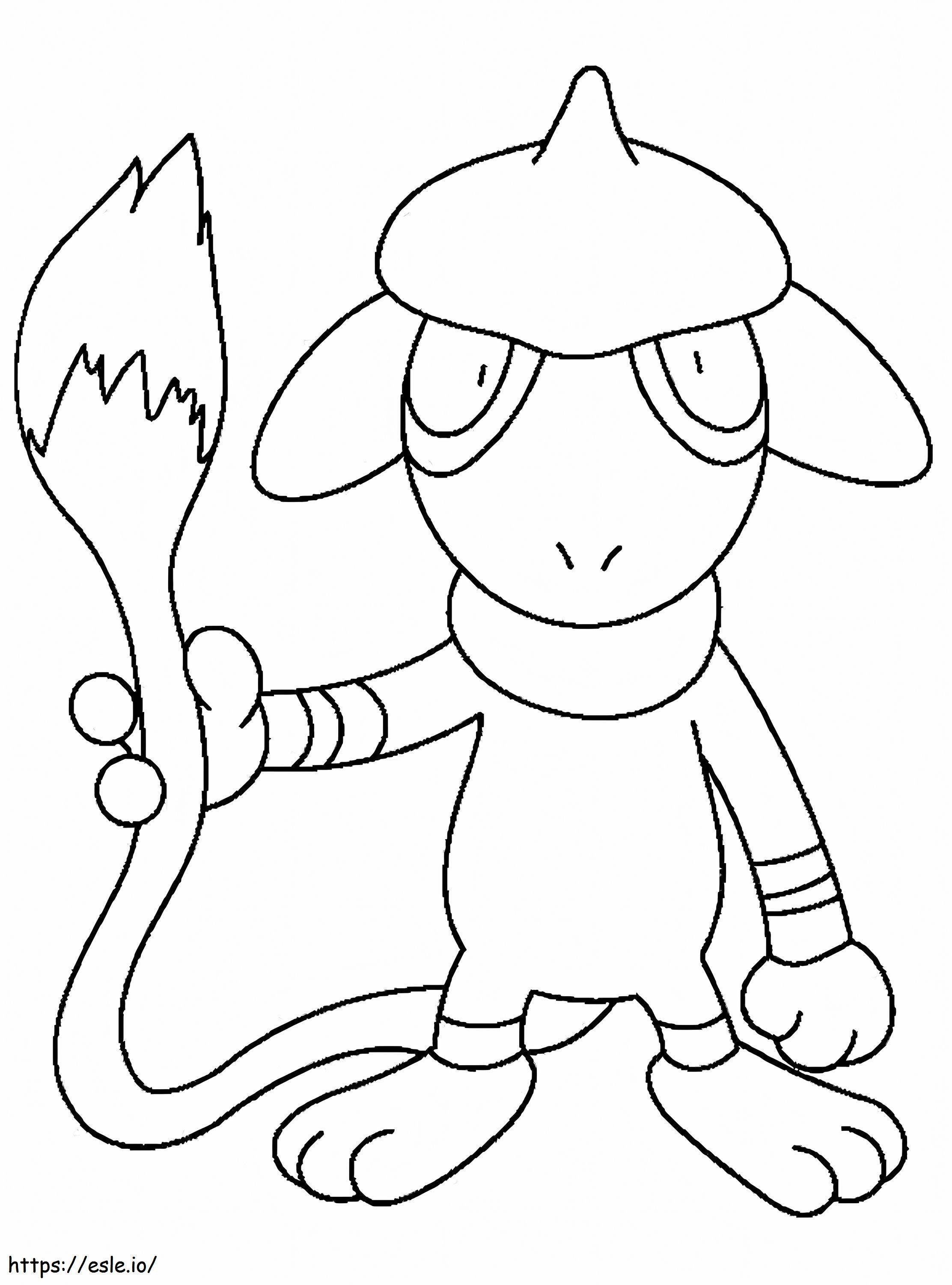 Smeargle en Pokémon kleurplaat - Gratis om te printen kleurplaat