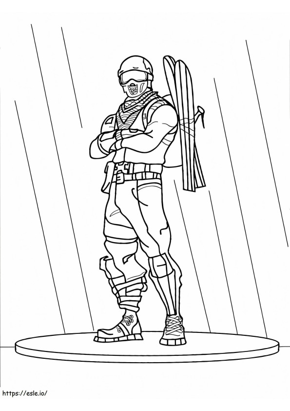 Alpine Ace Fortnite 768X1024 coloring page